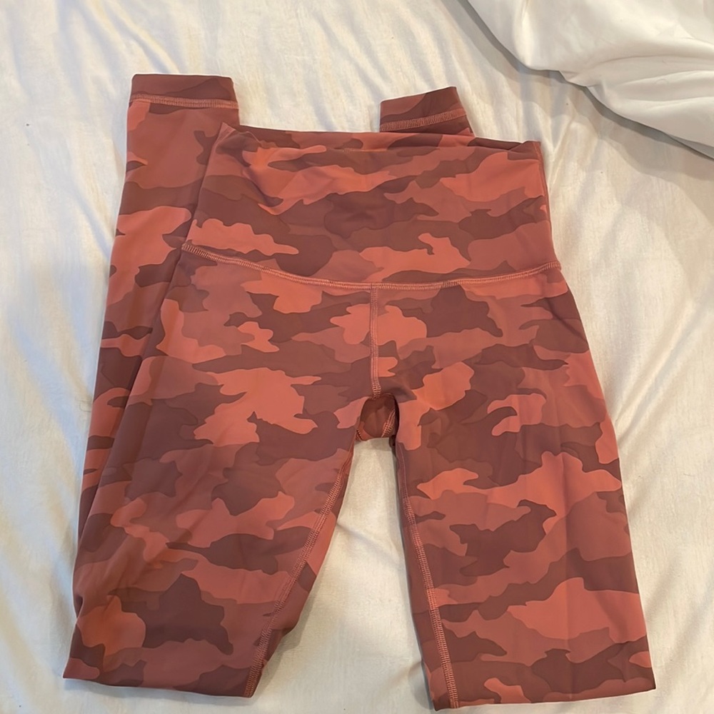 Lulu lemon camo leggings , align , size 4